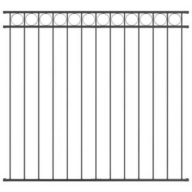 Vidaxl 42003912 Fence Element Steel Modern Terrace Barrier Outdoor Structure Aesthetic