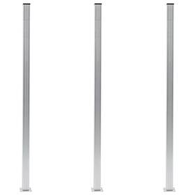 Vidaxl 719883813714 Fence Posts 3 Pcs Aluminum 72.8 Inch