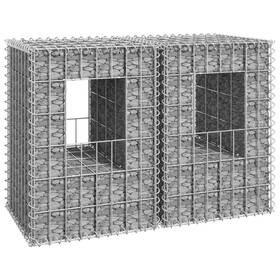 X23.6 Vidaxl 720286763827 Gabion Basket Posts 2 Pcs 15.7 Inch X15.7 Iron