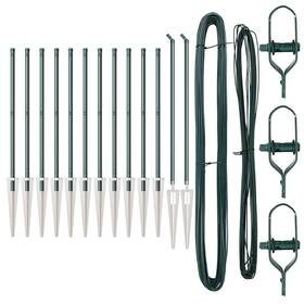 Vidaxl 721158877475 Fence Posts With Spike 13 Pcs 32 Mm 80 Cm Galvanised Steel