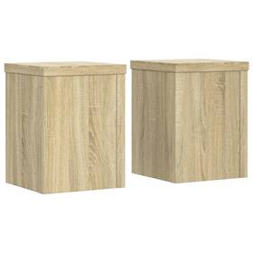 Vidaxl 852890 Plant Stand Set Of 2 Sonoma Oak Engineered Wood Compact