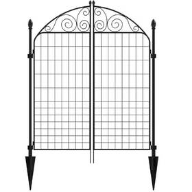 Vigoro 445015443405 Rockdale 41.9 Inch Black Steel Fence Gate