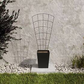Vigoro 445020999980 39 Inch H Pewter Metal Pot Trellis