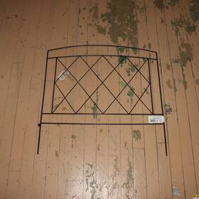 51169 Vigoro Salerno Garden Fence Metal Black 24 Inch H X W 1002 695 602