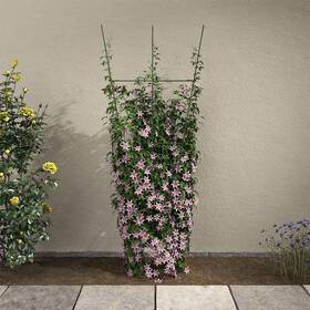 Vigoro 87221 Garden Trellis 72 In Metal Ivy Green Plant Support Flower Veggie Bed Durable