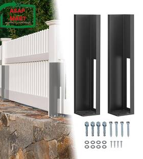 Vikofan 445004772752 5x5x24 Vinyl Fence Post Mount Tower With Outdoor Powder Coating For