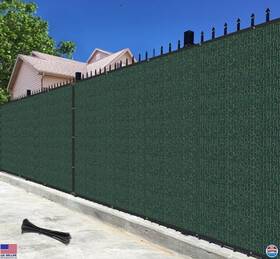 Visit The Bynbbur Store Byiffs13e0550ge 5ft X 50ft Green Privacy Fence Screen - 90% Blockage Mesh Shade With Grommets