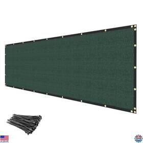 Visit The Infrange Store B0bk2wdllg Heavy Duty 8ft X 50ft Green Privacy Fence Screen - Durable Mesh For Garden And Patio