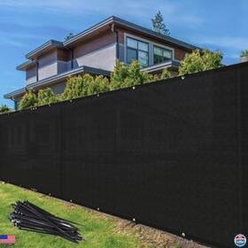 Visit The Tang Store B01m4hkly5 6ft X 12ft Black Privacy Fence Screen - Durable Shade Cloth For Chain Link