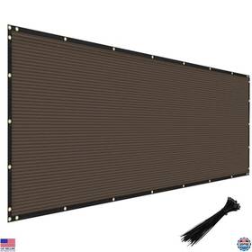 B08bmvdx7s Visit The Windscreen4less Store Heavy Duty Privacy Fence Screen 5ftx20ft Brown Mesh With Grommets