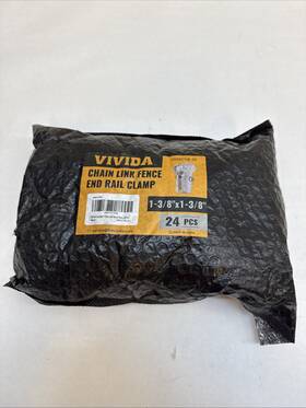 Vivida Vdfec138-24 End Rail Clamps 1-3/8 Inch Chain Link Fence Fittings Panel T Qty 24