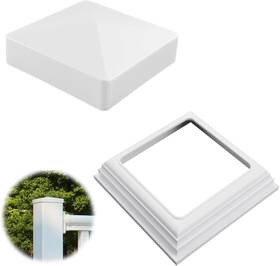 22370654 Vocect 4 X Vinyl Post Base Skirt Cover And Standard Railing Cap White 22370654 Vocect 4 X Vinyl Post Base Skirt Cover And Standard Railing Cap White