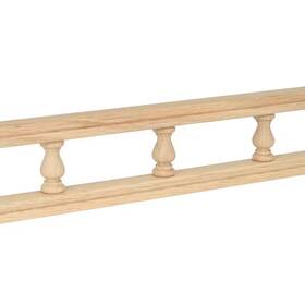 Waddell 313101760798 4 Ft. X 2-1/4 Inch 3/4 Maple Galley Rail Paintable Stainable