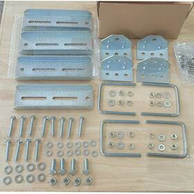 Waldenlife 534083225444 8 Inch Swivel Top Bunk Bracket Kit For 1.5 X3 2 3 Boat Trailer Crossmemer W