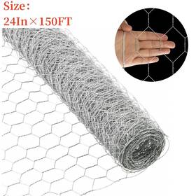 Waltyotur Wa1316205ur 2 Inch Holes Galvanized Poultry Net - Metal Fencing / Chicken Wire 24 150ft