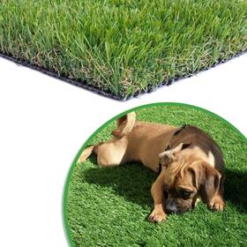Warmshe 619837376594 Ws Artificial Grass Turf 5ftx8ft 1 38inch 4 Tone Realistic Synthetic Thick Fa