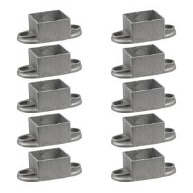 Wx2084 Wealrit 10 Pcs Aluminum Alloy Floor Mount Fence Square Brackets Anchor Post B Wx2084 Wealrit 10 Pcs Aluminum Alloy Floor Mount Fence Square Brackets Anchor Post B