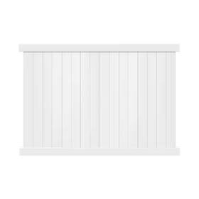 Weatherables 744110791457 Pembroke 6 Ft. H X 8 W White Vinyl Privacy Fence Panel Kit