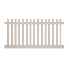 Ptpi-3r5.5-3x6 Weatherables Picket Fence Panel Kit 3 Ft X 6 Vinyl Spaced Dig Brown