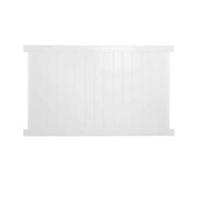 G-5x8 Weatherables Pwpr-t&g-5x8 Fence Panel 5ft X 8ft Water Resistant Unassembled Framed Vinyl White