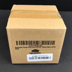 Weatherpro Post Caps 80901-3612 Gloss Black 4x4 Aluminum Fence 3.5 Inch 4 Pack 80901 3612