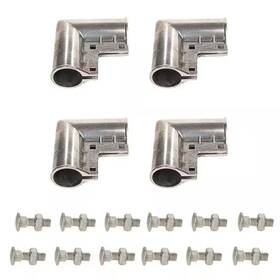 Wellco 445024286260 3-3/4 Inch Chain Link Fence Gate Corners Aluminum Alloy Crooked Net Gatepost Head
