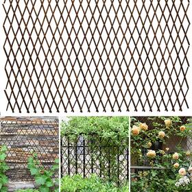 Wesky 727277407539 Expandable Lattice Fence Willow Trellis Panel Plant Support Garden Fo