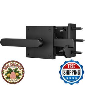 Weworth B0d6yq3v98 Double Side Gate Latch Heavy Duty Left Swing Door Fence Hardware
