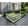 1482605 White Vinyl Corner Picket Fence Garden Yard Lawn Accent Panel Enclosure 40x30in 1482605 White Vinyl Corner Picket Fence Garden Yard Lawn Accent Panel Enclosure 40x30in