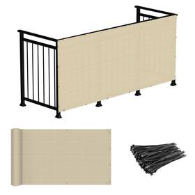 Windscreen4less Ifns16e0310tn 3ftx10ft Deck Balcony Privacy Screen Fence Apartment Mesh With Z