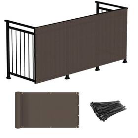 Windscreen4less Ifns16e0325bw 3ftx25ft Deck Balcony Privacy Screen Fence Apartment Me