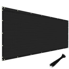Windscreen4less W-s0540bk Privacy Fence Screen 5ft X 40ft Heavy Duty Windscreen Fencing Mesh Fabric Shade