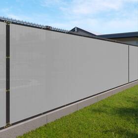 W-s0650lgy Windscreen4less 6ft X 50ft Light Grey Privacy Fence Screen For Chain Link With Grommets And Ties