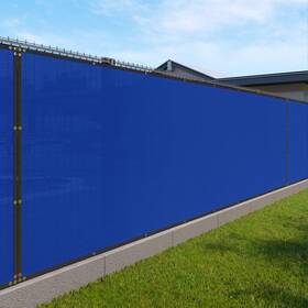 Wlfs16bl14x18fs Windscreen4less Fence Privacy Screen 14ft X 18ft Heavy Duty Windscreen Fencing Mesh Fabric Cove