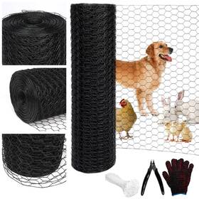 Wirewonders 768825858625 Black 19ga Chicken Wire 48inx150ft Fencing Garden Fence Metal