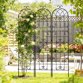 Wisfor Xyunte2025506264 3x Garden Trellis For Climbing Plant Flower Rose Outdoor Patio Decorative