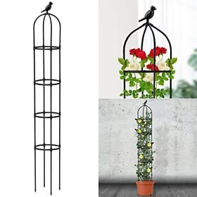 Wivaye Garden Obelisk Trellis For Climbing Plants Wrought Iron Metal