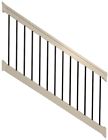 Wkr-thdba36-s8s Weatherables Stair Railing Kit Straight Balusters Vinyl 0855369004912