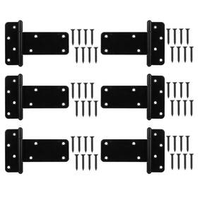 Wmebee B0fh71fzts 5 Inch T-strap Shed Door Hinges 140 Lbs 6-pack Heavy Duty Gate