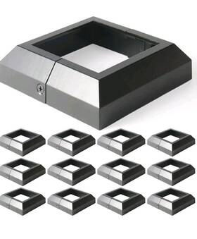 Wocepu 705353874123 12 Pcs 4x4 Actual 3.5 Inch X3.5 Aluminum Deck Post Base Cover For Railings Stair