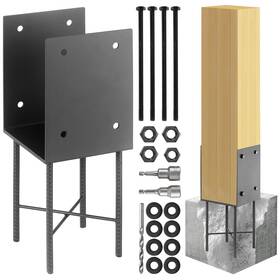 Wocepu Wp-cfpb-8-1 1 Pack Heavy Duty Stainless Steels 8 Inch X8 Actual 7.5 X7.5 Dark Grey