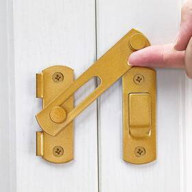 Wocoe B0ddl28rxt 5x Gold Stainless Steel Barn Door Latches 3.93x2.75 Inch - Durable And Stylish