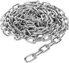 Wpus-linkchain-1ps-slv-240417 Wopplxy 19.6ft 6 M Length Galvanized Steel Chain 0.23 Inch Mm Heavy Duty C