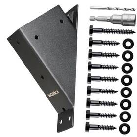 Ww002-1.53.5 Wowace Ww002-1.53.5--4 4pcs 45 Degree Angle Support Brackets 2x4 Actual 1.5ftftx3.5ftft 1.5 3.5 4pack