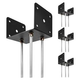 Wpbhk H0001 4pcs Concrete Post Anchor U Shape Fence Holder 6x6 Per