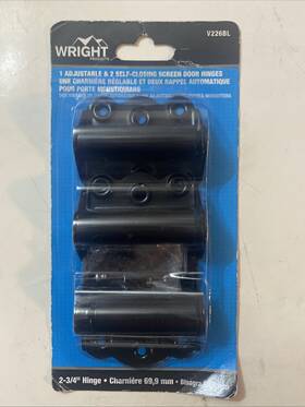 V226bl Wright Products Adjustable Self-closing Hinges 2-3/4 Inches Screen Door Hardware