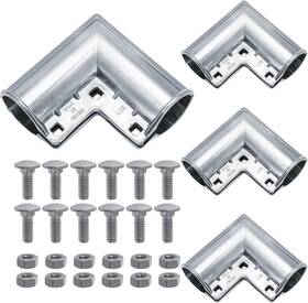 Wringkit Wr-fencegatecorners-1-3/8-4p 4 Pack Chain Link Fence Gate Corners 1-3/8 Aluminum Elbow With Bolts Pres