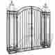 Wrought-iron-garden-gates-064 Iron Gate Wrought Garden Gates Patio Furniture Door Headboard Outdoor Home Decoration 8718475868064