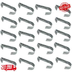Wulankd 726084742420 1-3/8 Inch Chain Link Fence Gate Clips Kennel Panel Clip Bands Lat