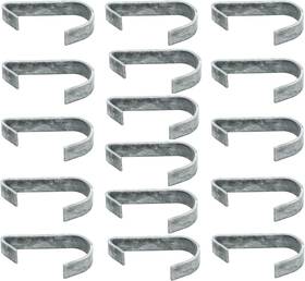 Wulankd Wlkd-138-16 1-3/8 Inch Chain Link Fence Gate Clips Kennel Panel Clip Bands Lat